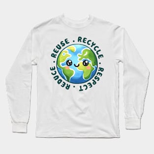 Reuse Recycle Respect Reduce Long Sleeve T-Shirt